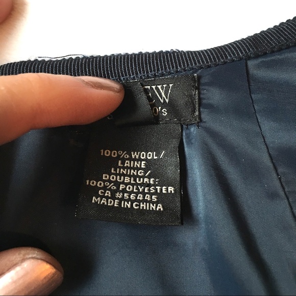 J. Crew 100% Wool Blue Dress with Sleeves - Picture 5 of 8